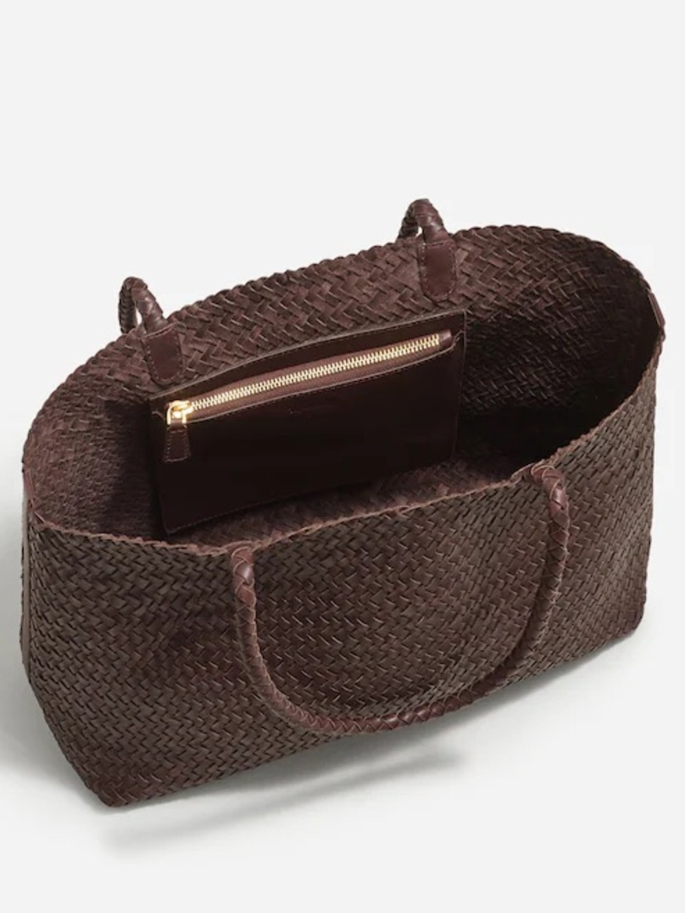 NWT! | MADEWELL The Signature Woven Tote in Coffee Bean | 100% Leather | NP318 - Picture 15 of 16